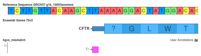 The representation of the transcript can influence the generated HGVS identifier.